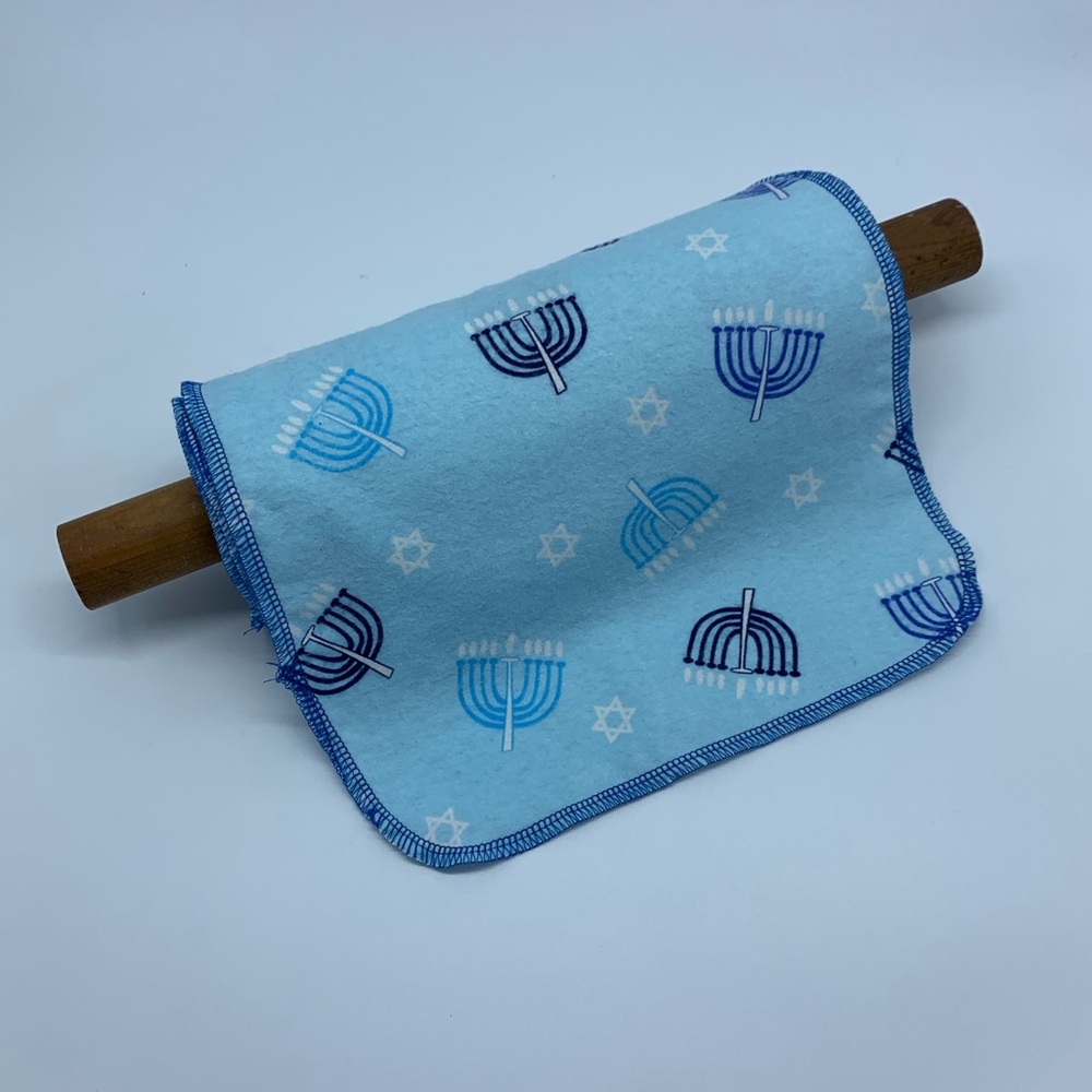 Blue Menorah Print Unpaper towels!! 12 in stack.